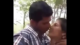 Cute Indian lover having sex at one's disposal park